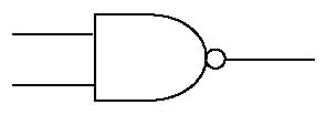 NAND gate without power inputs