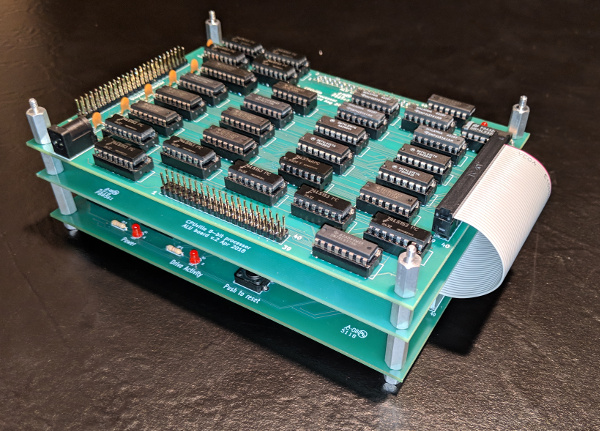 ribbon cable connecting main and system boards