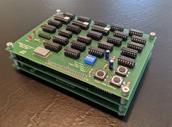 8-bit processor 3-board stack