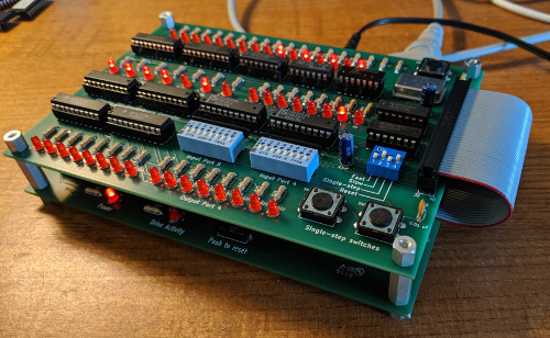 bus display on stack with single-board computer